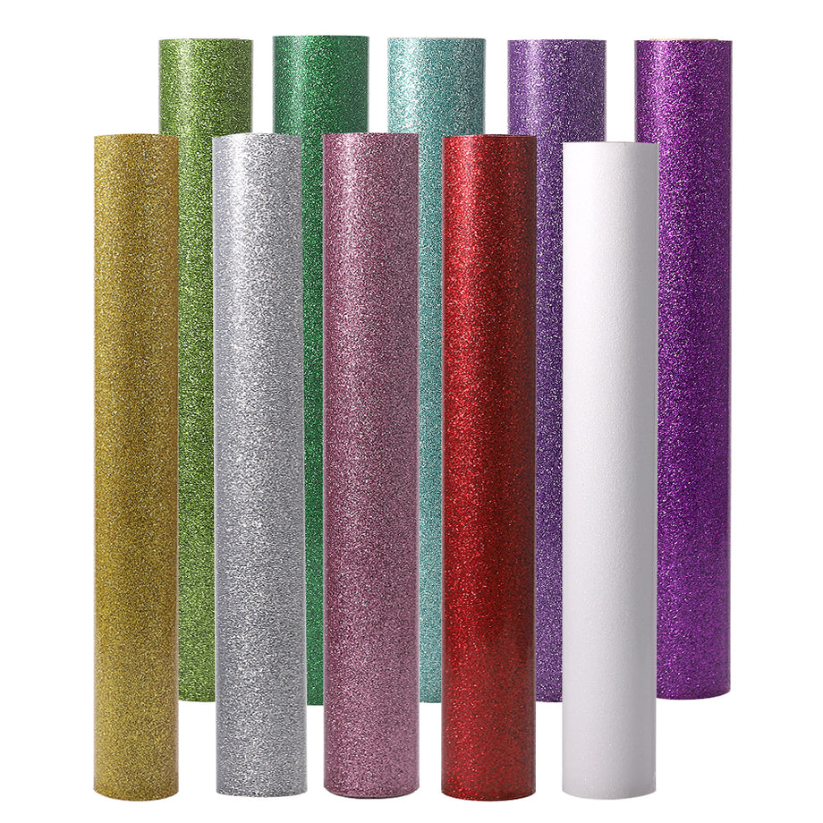 Wholesale 6Pcs 6 Colors Glitter Heat Transfer 