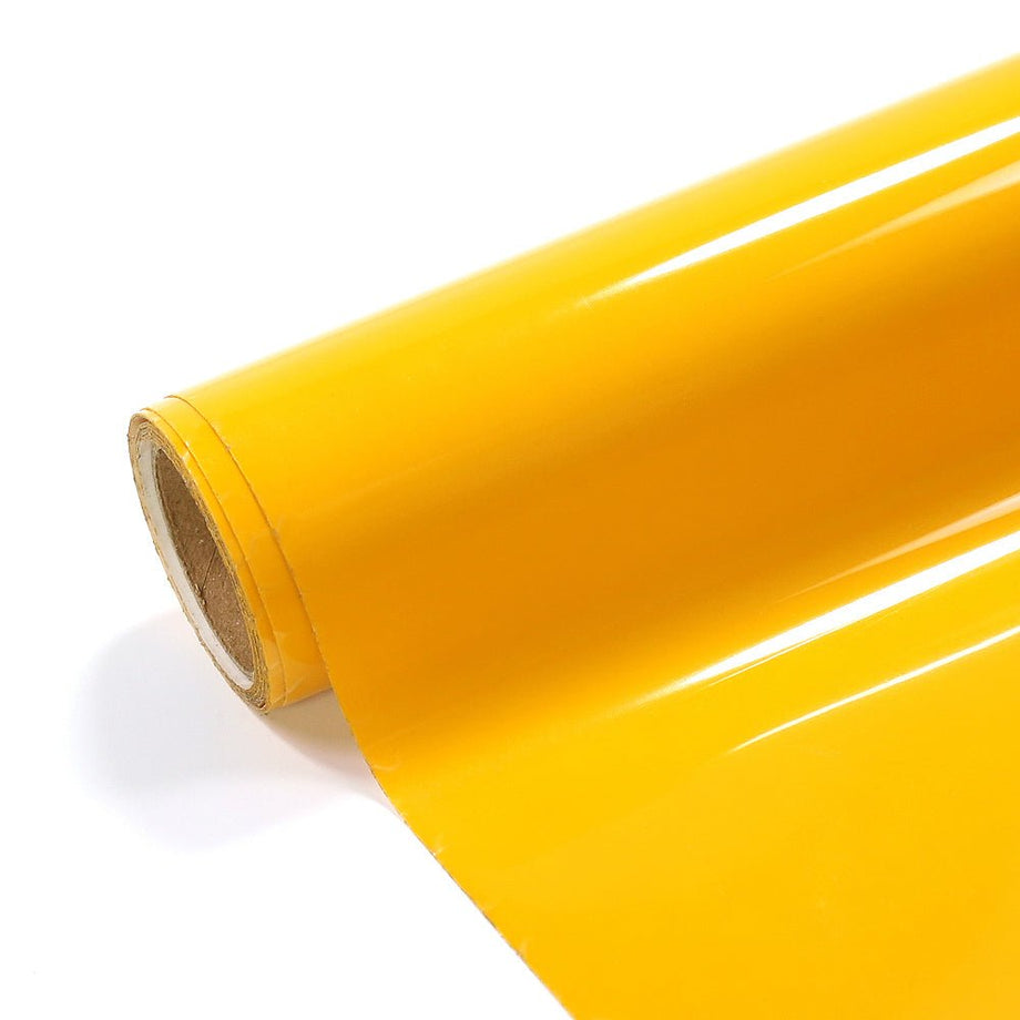 Yellow-Orange Iron On Vinyl - Heat Transfer Pack of Sheets