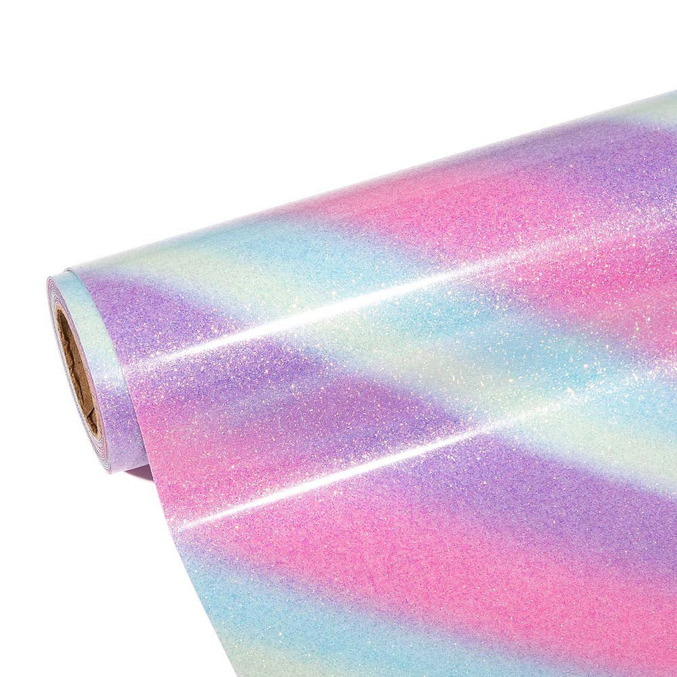 Glitter Stripe Heat Transfer Vinyl - Heat Transfer Vinyl - Ahijoy
