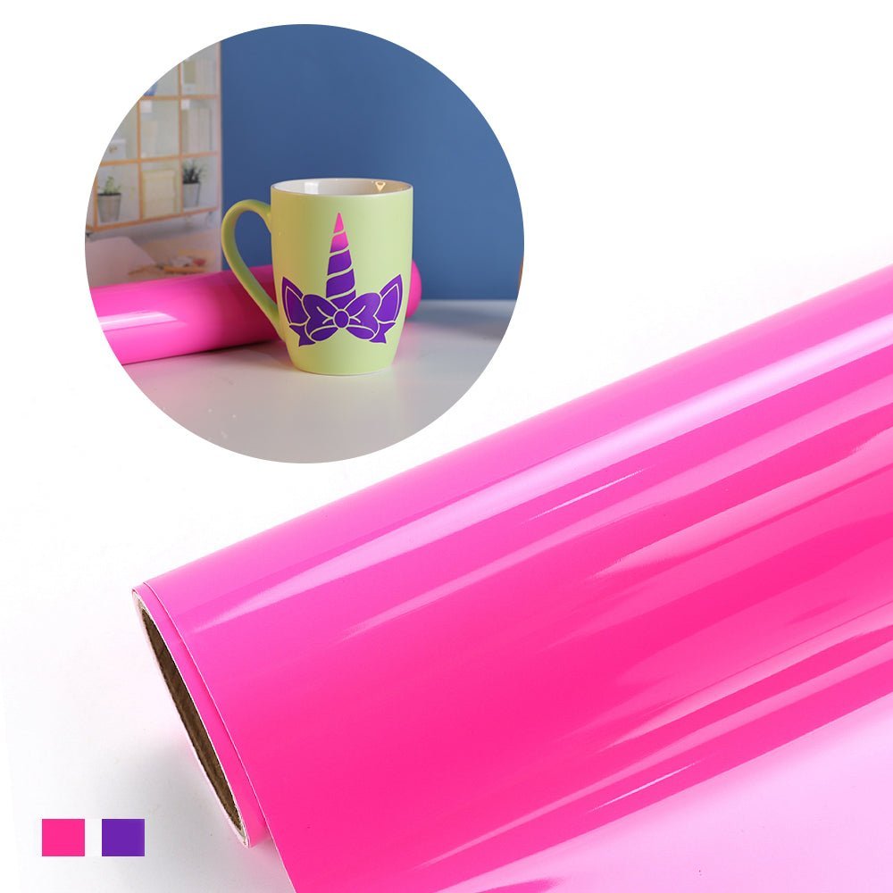 Neon Cold Color Changing Adhesive Vinyl - Adhesive Craft Vinyl