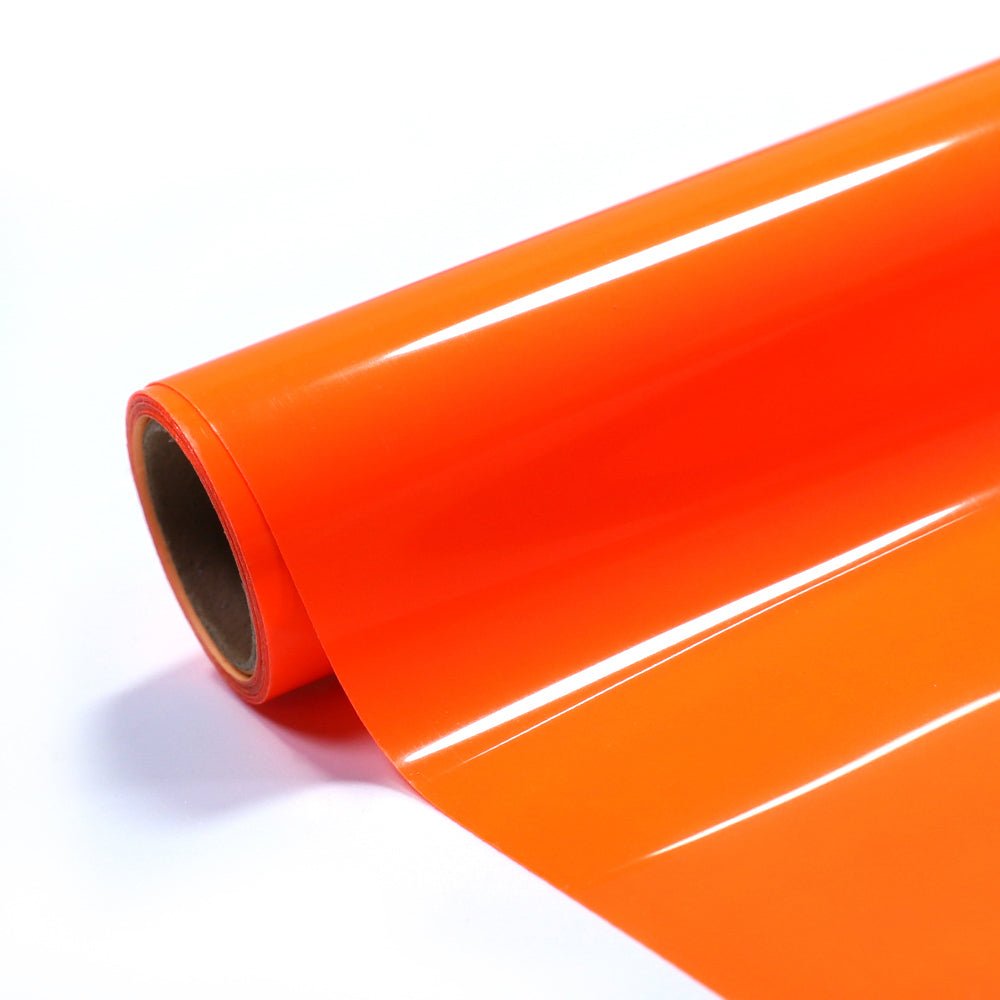 Bright Orange Vinyl for Heat Transfer