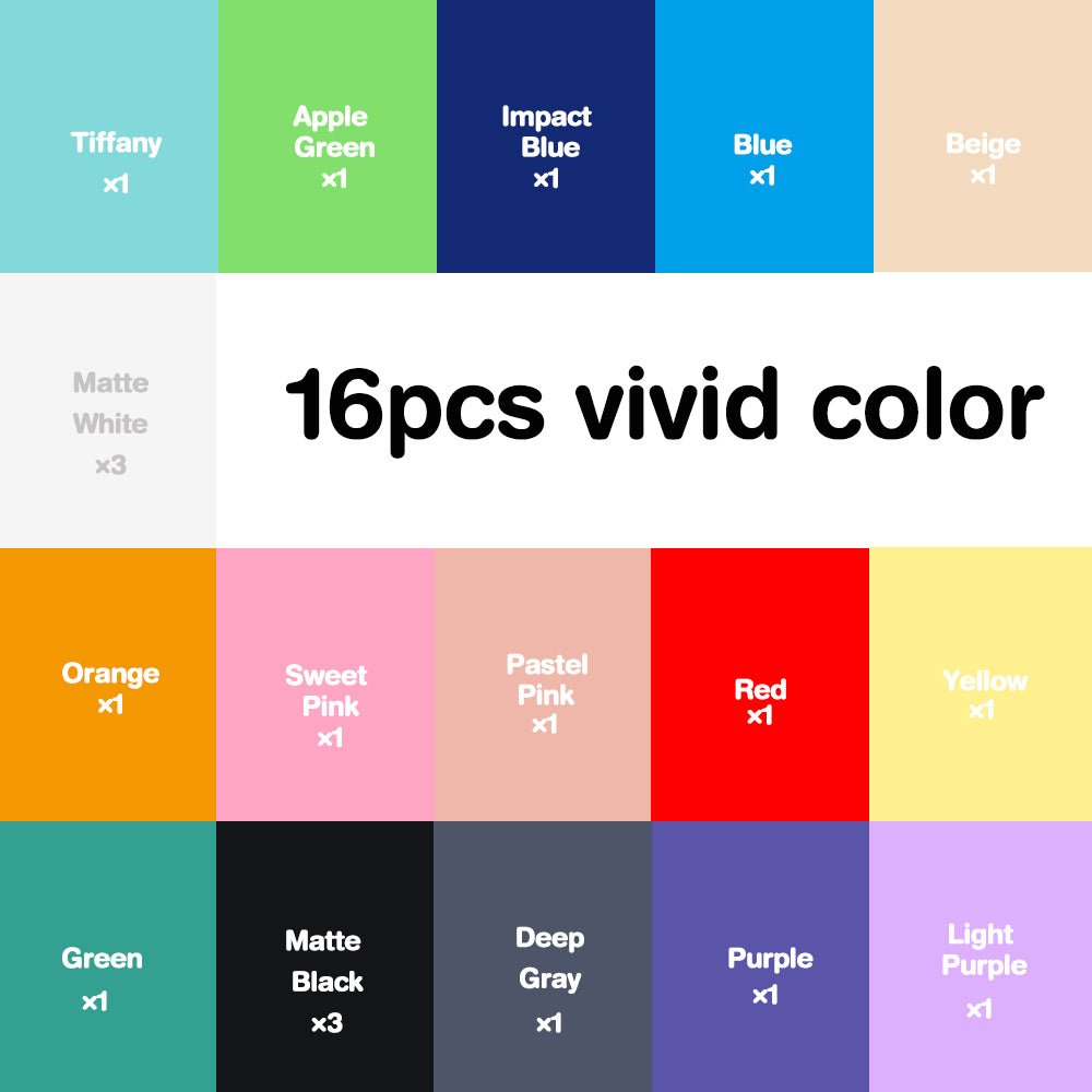 iVyne 20 pcs Multicolor Permanent Adhesive Vinyl for Cricut