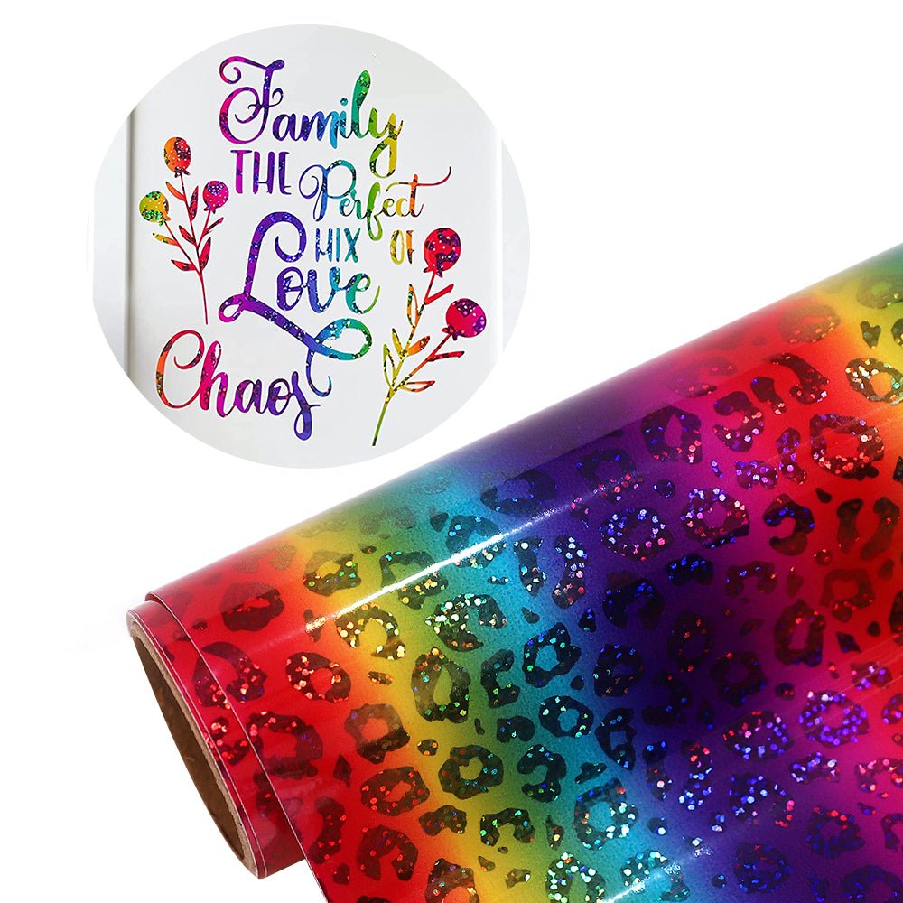 Rainbow Vinyl Glitter Adhesive Vinyl for Cricut DIY Tumblers Decal Sign  Stickers